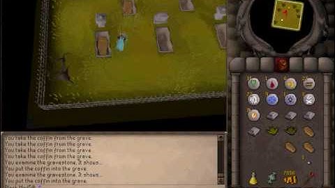 runescape random events (leo the grave digger)