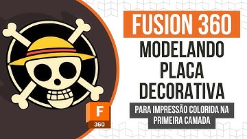 Modelagem no Fusion 360 para impressão colorida na primeira camada