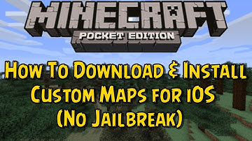 Minecraft PE - How To Download & Install Custom Maps for iOS (No Jailbreak)