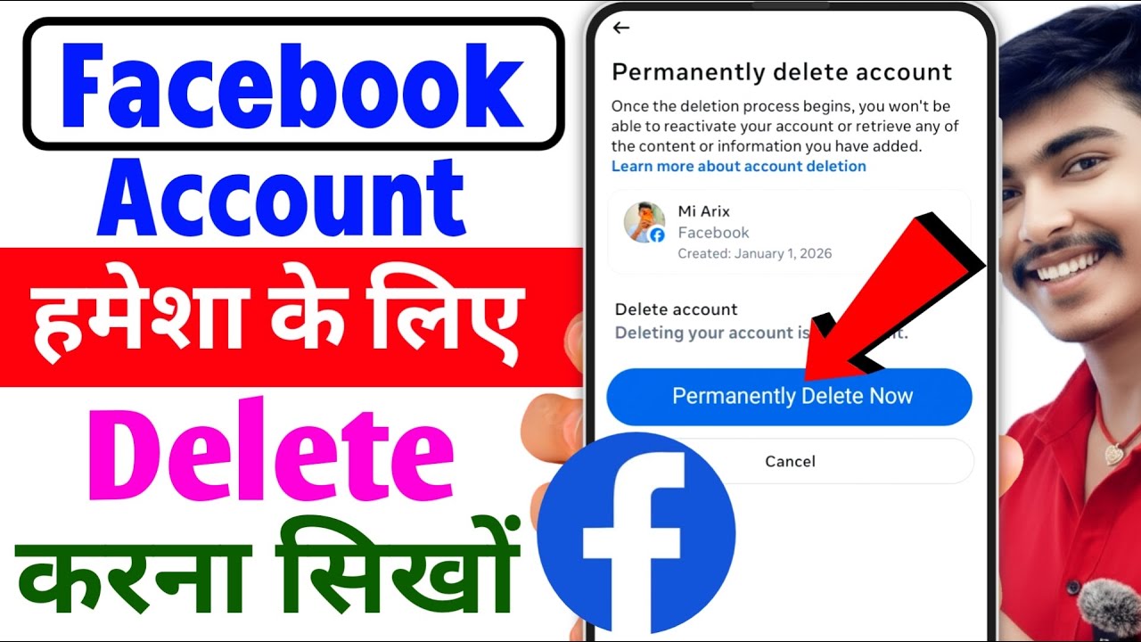 How to delete facebook account permanently | Facebook account delete kaise kare Permanent