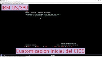 IBM OS/390: Customización Inicial del CICS