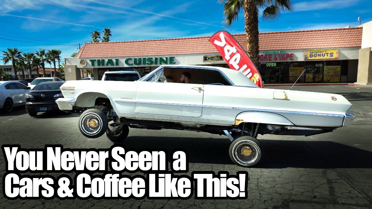 LOWRIDERS Have The BEST Cars & Coffee In EAST LAS VEGAS At LOCAL DONUT SHOP! (Lowrider Blvd) 