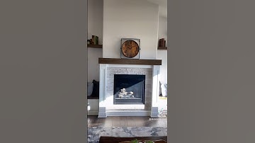 Built-ins, Fireplace and Floating Shelves make this room!