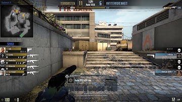 Ninja Defuse on Overpass without Defuse kit and Smoke :D