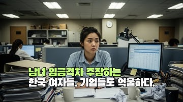 남녀 임금격차 주장하는 한국 여자들. 기업들도 억울하다.