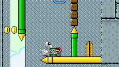 Super Mario Flash 2 Custom Level - Castle Boulders Heights