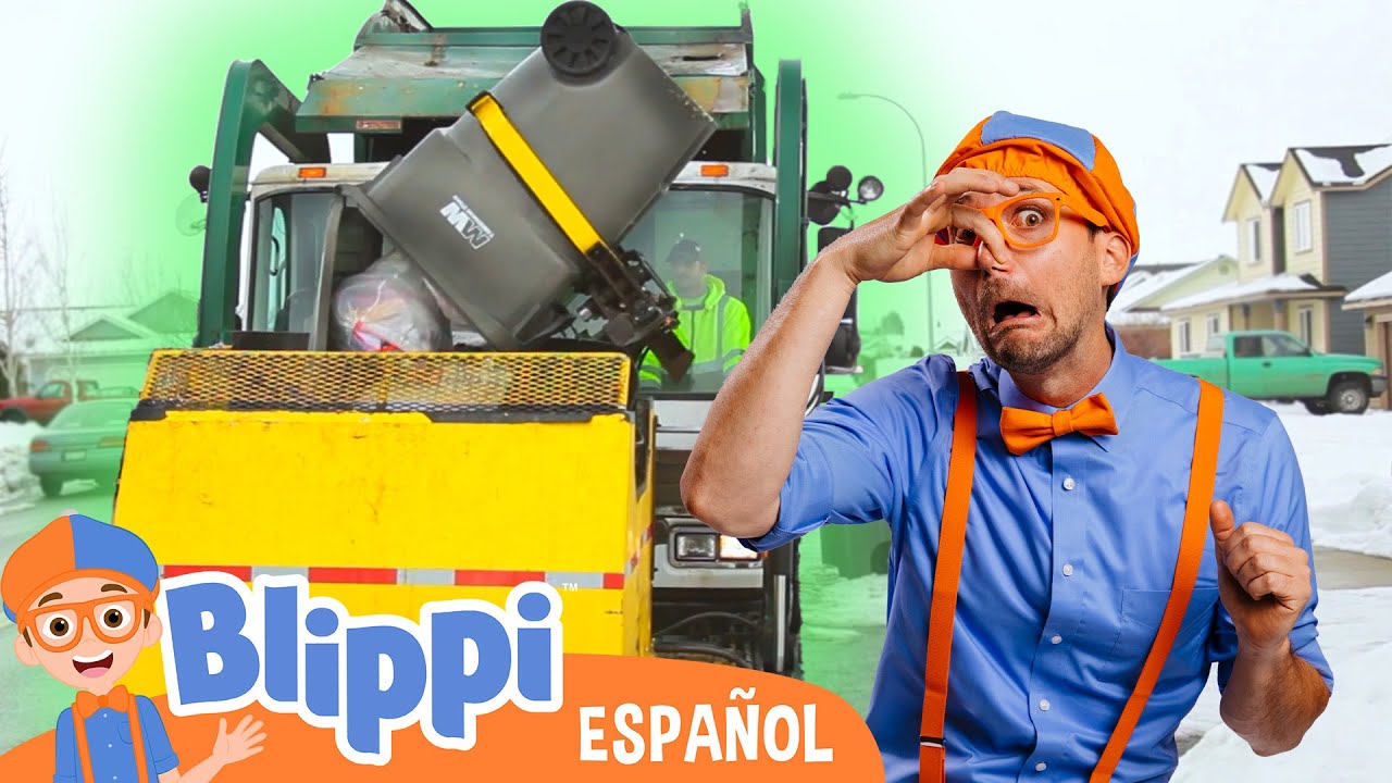 ⁣Blippi recicla con los camiones de la basura | Blippi en Español | Videos Educativos