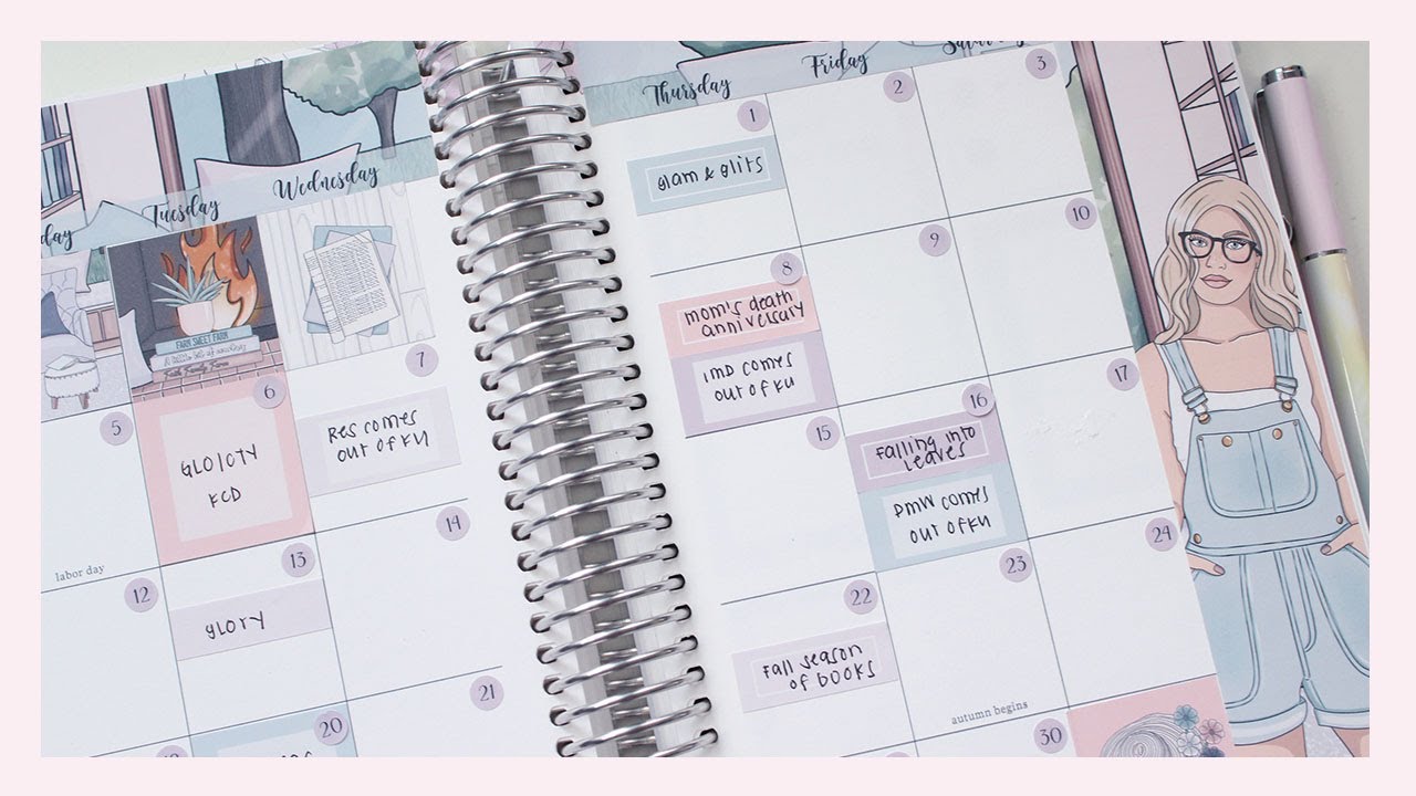 September 2022 Erin Condren A5 Daily Duo Monthly and Dashboard Plan ...