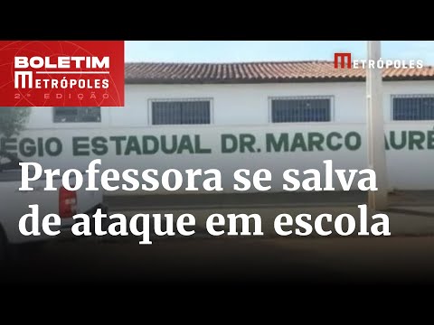 Escapou! Professora se trancou em sala para fugir de aluno com f4ca em Goiás | Boletim Metrópoles 2º