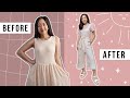 I Turned A Dress Into A Jumpsuit | Thrifted Transformations