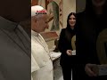 El Encuentro entre LAURA PAUSINI y el PAPA LEÓN XIV #shorts
