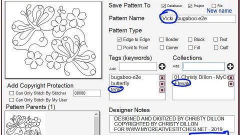Save Pattern with a New Name - Sync to PatternCloud