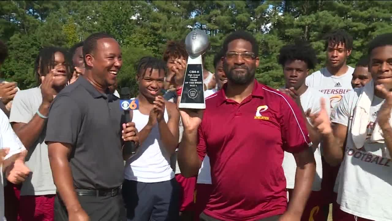 Petersburg High School named CBS 6 High School Football Team of the