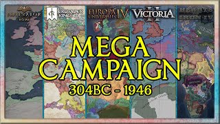 Imperator: Rome to CK3 to EU4 to Vicky 2 to HOI4 Mega Campaign Timelapse - 2250 yrs of history