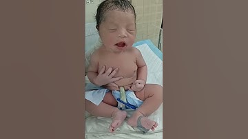 Thumbnail of just born baby first look | newborn babies #shorts #trending #viral #ytshorts #youtubeshorts #cute
