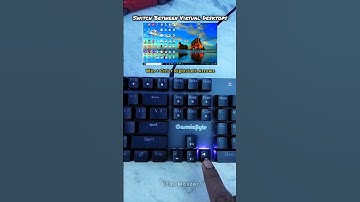 Switch Virtual Desktop Instantly ⏩ | Windows Shortcut | CTRL Master #shorts #youtubeshorts #keyboard