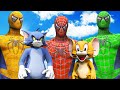 TOM and JERRY vs TEAM SPIDER-MAN - Epic Superheroes Battle