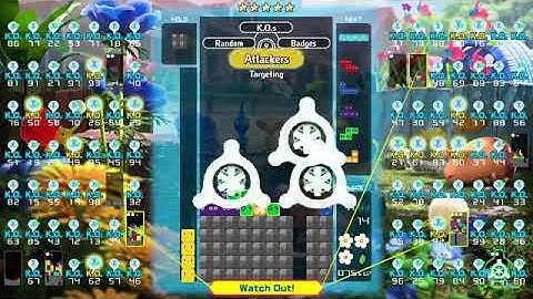 attackers bonus gets me to top 10 faster finally in tetris 99 invictus today!!!!!!!!