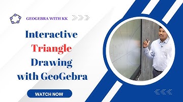 Interactive Triangle Drawing with GeoGebra|GeoGebra | @KKumaravelu1729