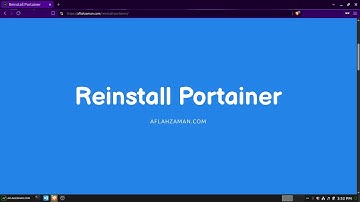 Upgrade or Reinstall Portainer in Linux Docker - Full Step-by-Step Tutorial #dockertutorial #Linux