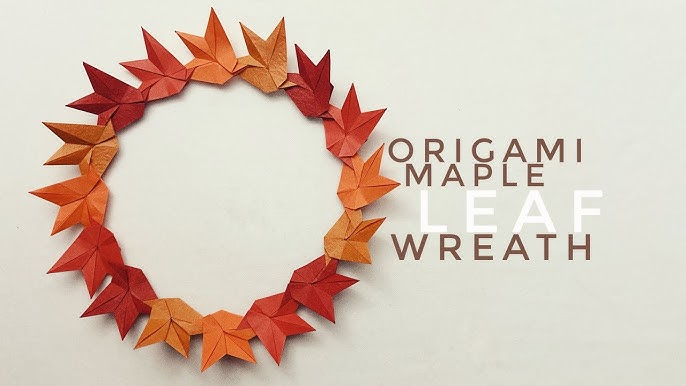 Easy Folded Paper Leaves for Your Thanksgiving Table! — super make it