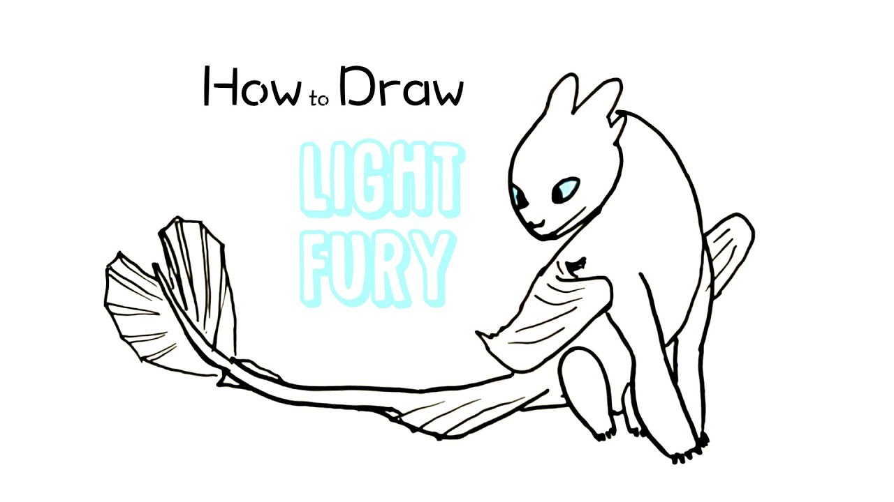 Download How to Draw Light Fury from How to Train Your Dragon 3 ...