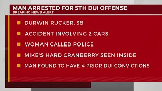 Man arrested for 5th DUI offense