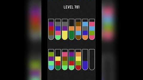 Water sort puzzle level 781