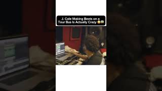 😮💨 J. Cole Was Making Beats on the Tour Bus Like This…