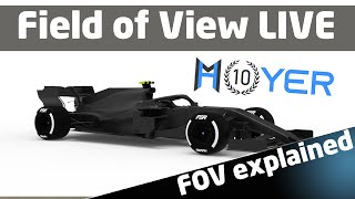 Field of View (FOV) explained briefly on rFactor 2 in F1 2020 FSR car