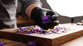 ASMR epoxy Fruit cutting