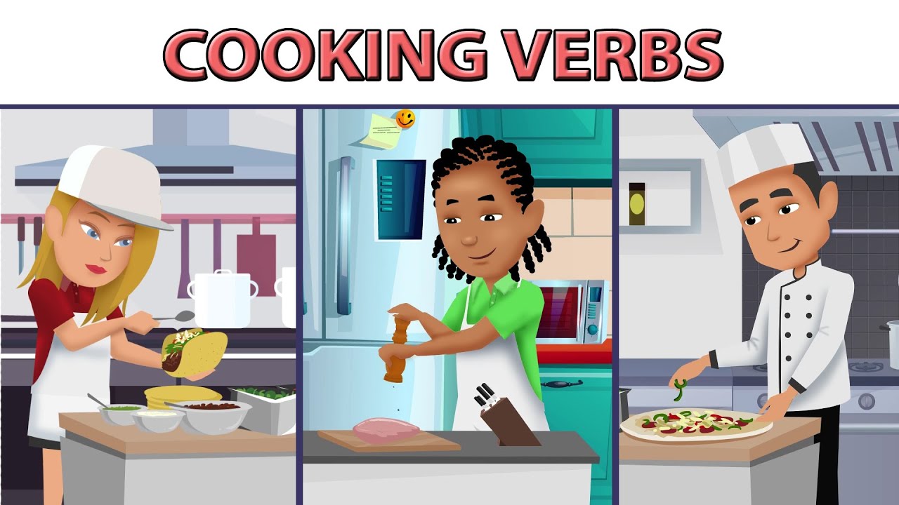 In the Kitchen Vocabulary: Interesting Kitchen Utensils & Cooking Verbs