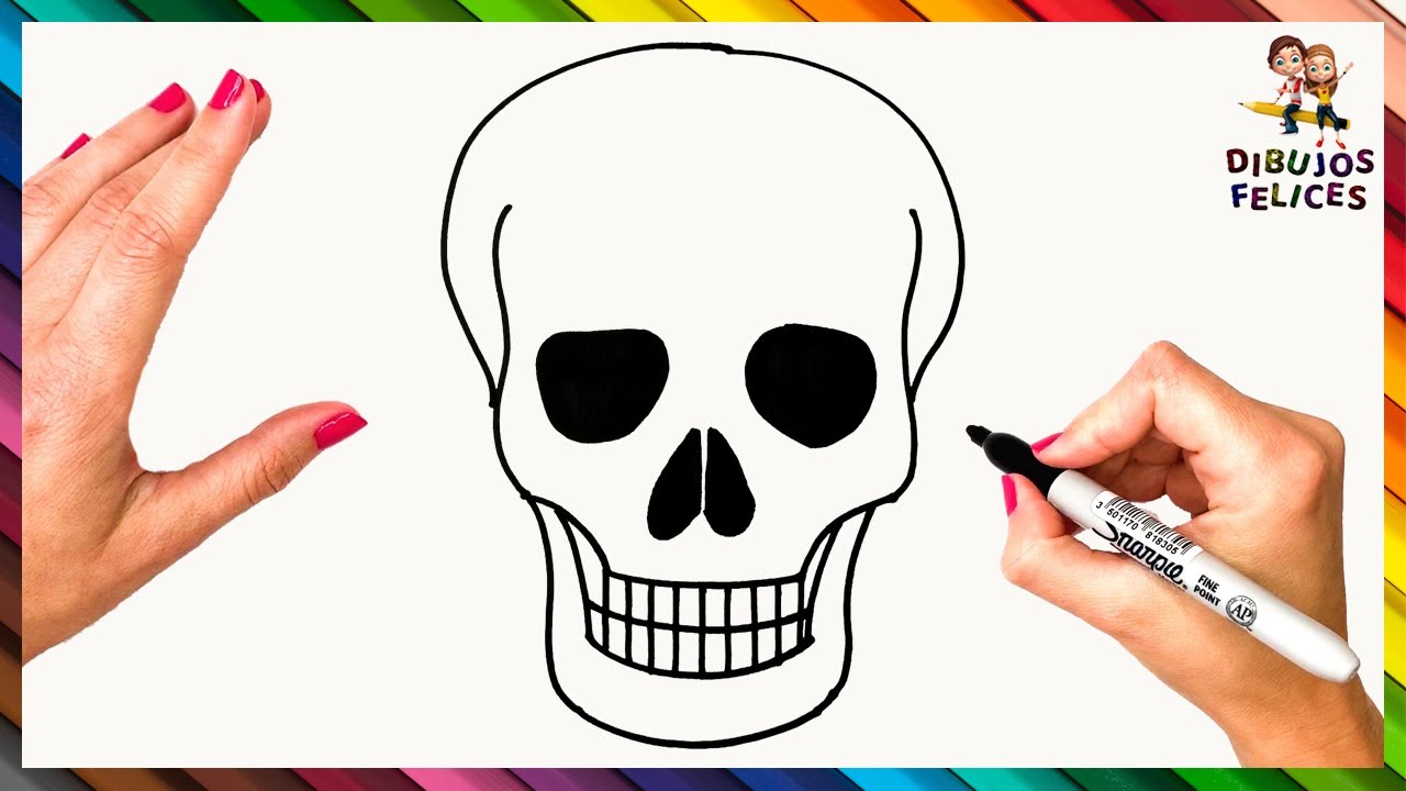 Cómo Dibujar Una Calavera Paso a Paso 💀 Calavera Dibujo - thptnganamst.edu.vn