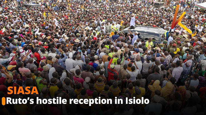 Isiolo residents heckle and jeer President Ruto during his visit
