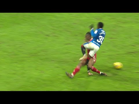 Aberdeen's Anthony Stewart sees red for CRUNCHING tackle in