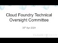 Technical oversight committee 30th apr 2024