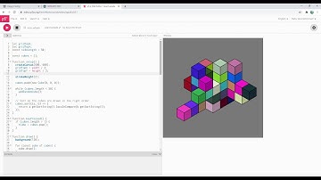 Isometric Cubes - p5.js Let