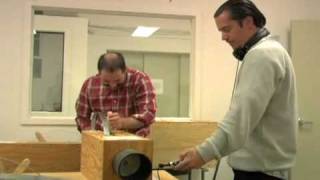 Mike Patton playing  the Intonarumori (an experimental instrument)