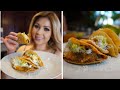 HOW TO MAKE THE BEST TACOS DORADOS AND SALSA | CRUNCHY  TACOS