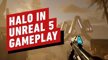 Halo Re-Created in Unreal Engine 5 Gameplay