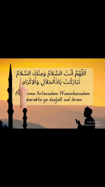 Allahumma Antas Salam wa minkas salam tabarakta Ya Dhal-jalali wal-ikram #shortsfeed #shorts