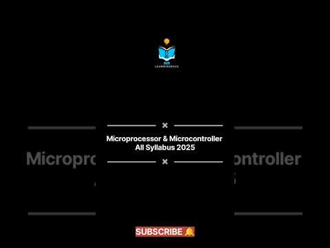 Syllabus of Microprocessor