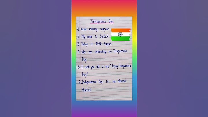 Independence day speech in English #trending #education #essaywriting