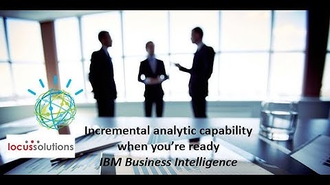 Self Service BI with Cognos Analytics