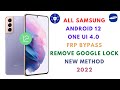 New  all samsung android 12 frp bypass new method