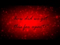 The Cure - Apart Lyrics HD