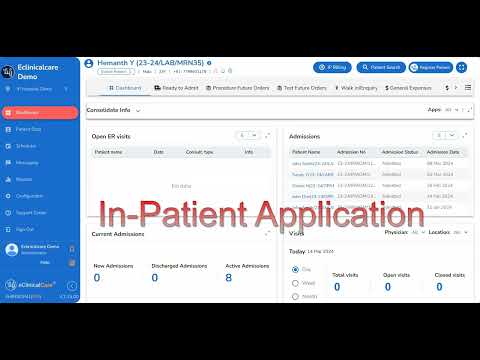 Overview of EHR Software: Integrated Lab (LIMS), OP & IP, and Pharmacy Applications - video from eClinicalCare