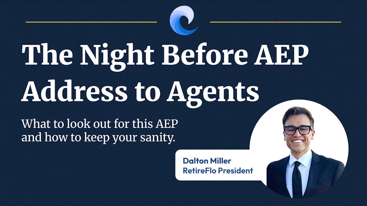 The Night Before AEP - Address to Medicare Agents - YouTube