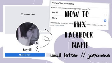 How to mix Facebook Name with pinyin/japanese character