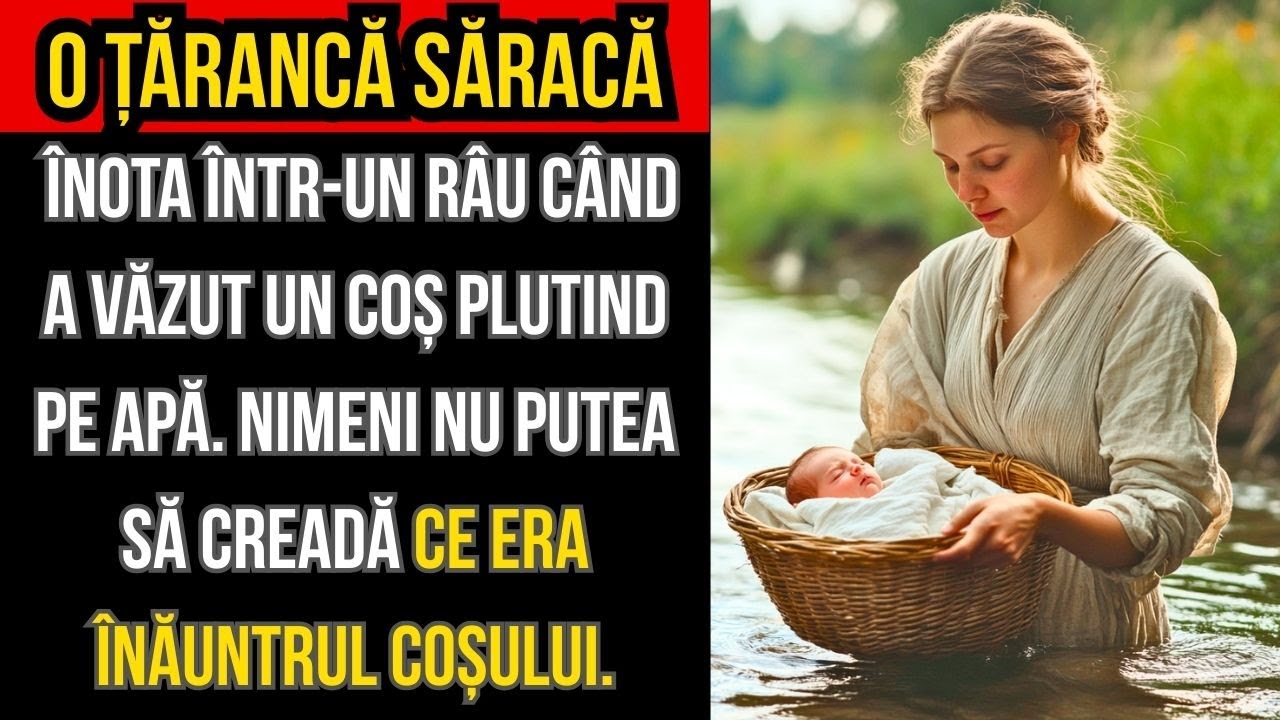„ȚĂRANCA SĂRACĂ găsește un COȘ pe râu — și nimeni nu CREDEA ce era ÎNĂUNTRU!”